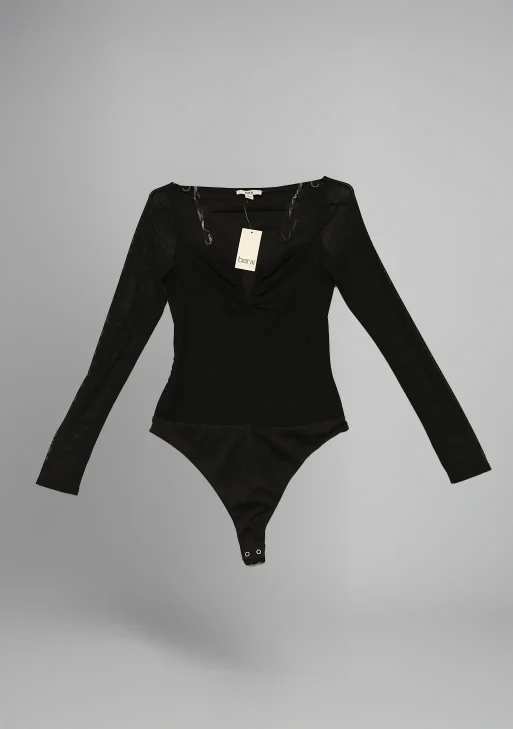 Bar III - Top S / Bodysuit mesh sleeved