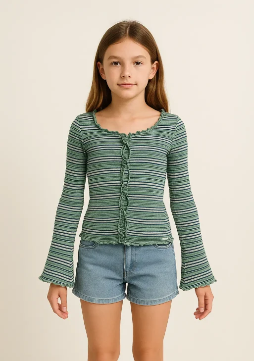 Levis´s - Top L / Ribbed Bell Sleeve Striped Big Girls 7-16