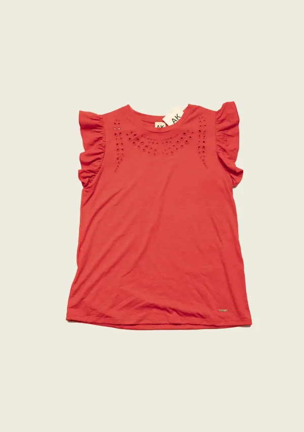 Anne Klein AK - Top M / Shirt with ruffled sleeves - Image 2